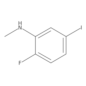 2-Fluoro-5-iodo-N-methylaniline结构式