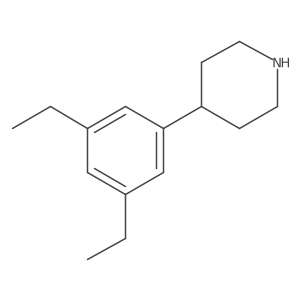 Piperidine, 4-(3,5-diethylphenyl)-结构式