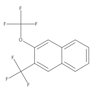 2-(Trifluoromethoxy)-3-(trifluoromethyl)naphthalene Structure