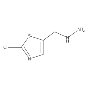 2-Chloro-5-(hydrazinylmethyl)-1,3-thiazole结构式