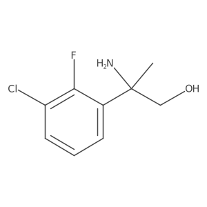 2-Amino-2-(3-chloro-2-fluorophenyl)propan-1-ol结构式