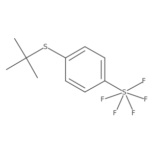 (4-(tert-Butylthio)phenyl)pentafluoro-l6-sulfane Structure