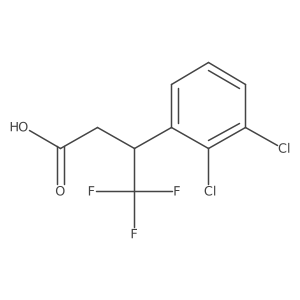3-(2,3-Dichlorophenyl)-4,4,4-trifluorobutanoic acid结构式