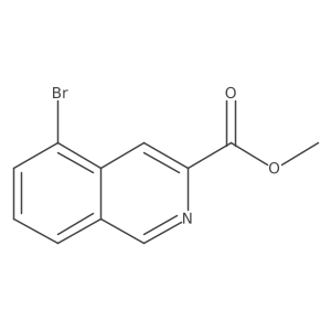 Methyl 5-bromoisoquinoline-3-carboxylate Structure