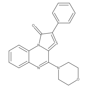 4-Morpholino-2-phenylthiazolo[3,2-a]quinoxalin-10-ium-1-olate Structure