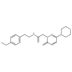 N-[2-(4-methoxyphenyl)ethyl]-2-[6-oxo-3-(thiomorpholin-4-yl)pyridazin-1(6H)-yl]acetamide Structure