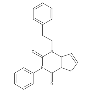 3-phenyl-1-(2-phenylethyl)-1H,2H,3H,4H-thieno[3,2-d]pyrimidine-2,4-dione Structure