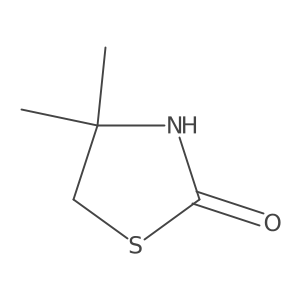 4,4-Dimethylthiazolidine-2-one Structure