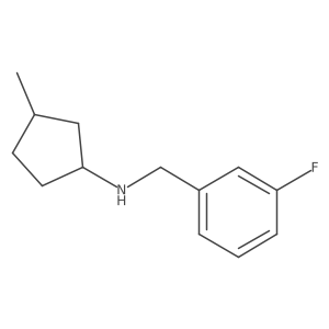 N-[(3-fluorophenyl)methyl]-3-methylcyclopentan-1-amine Structure