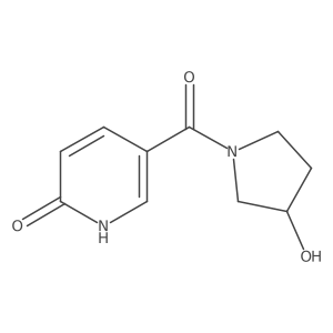 (6-Hydroxypyridin-3-yl)(3-hydroxypyrrolidin-1-yl)methanone Structure