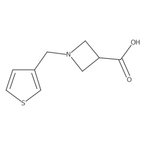 1-[(Thiophen-3-yl)methyl]azetidine-3-carboxylic acid结构式
