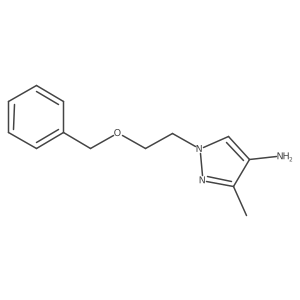 1-(2-Benzyloxy-ethyl)-3-methyl-1H-pyrazol-4-ylamine Structure