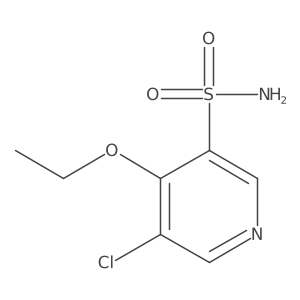 5-Chloro-4-ethoxypyridine-3-sulfonamide结构式
