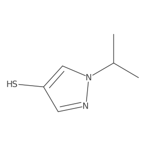 1-Isopropyl-1H-pyrazole-4-thiol结构式