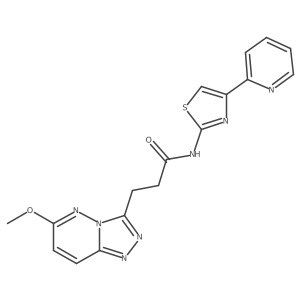 3-(6-methoxy[1,2,4]triazolo[4,3-b]pyridazin-3-yl)-N-[4-(pyridin-2-yl)-1,3-thiazol-2-yl]propanamide Structure