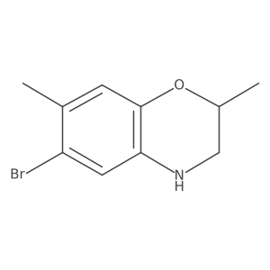6-bromo-2,7-dimethyl-3,4-dihydro-2H-1,4-benzoxazine Structure