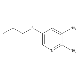 2,3-Pyridinediamine, 5-(propylthio)- Structure