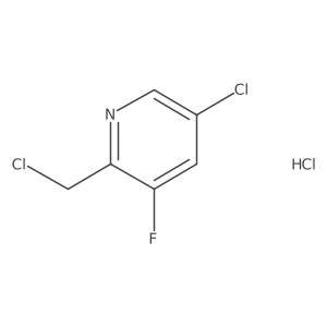 5-Chloro-2-(chloromethyl)-3-fluoropyridine hydrochloride结构式