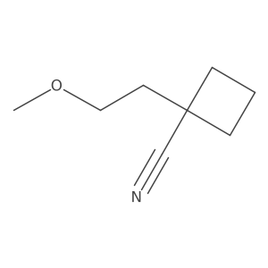 1-(2-Methoxyethyl)cyclobutane-1-carbonitrile Structure