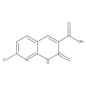 7-Chloro-2-oxo-1,2-dihydro-1,8-naphthyridine-3-carboxylic acid结构式