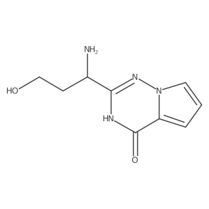 (S)-2-(1-Amino-3-hydroxypropyl)pyrrolo[2,1-f][1,2,4]triazin-4(1H)-one结构式