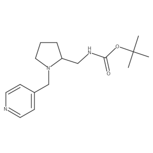 Tert-butyl ((1-(pyridin-4-ylmethyl)pyrrolidin-2-yl)methyl)carbamate Structure