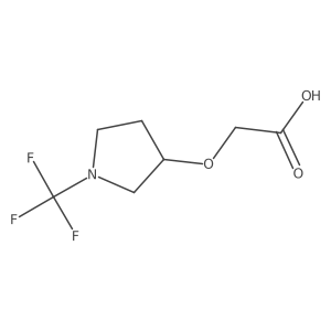 (S)-2-((1-(trifluoromethyl)pyrrolidin-3-yl)oxy)acetic acid结构式