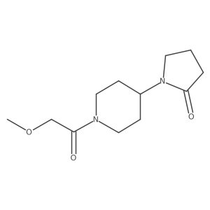 1-[1-(2-Methoxyacetyl)piperidin-4-YL]pyrrolidin-2-one结构式