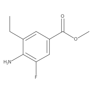 4-Amino-3-ethyl-5-fluorobenzoic acid methyl ester Structure