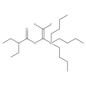 (2,2-Difluoro-1-tributylstannylvinyl)-n,n-diethylcarbamate Structure