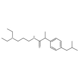 N-[3-(Diethylamino)propyl]-I+/--methyl-4-(2-methylpropyl)benzeneacetamide Structure