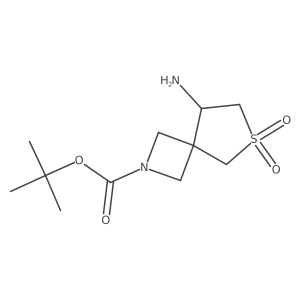 Tert-butyl 8-amino-6-thia-2-azaspiro[3.4]octane-2-carboxylate 6,6-dioxide Structure