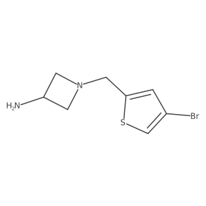 1-[(4-Bromothiophen-2-yl)methyl]azetidin-3-amine结构式