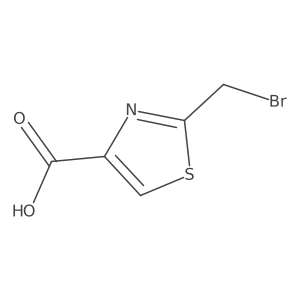 2-(Bromomethyl)-1,3-thiazole-4-carboxylic acid Structure