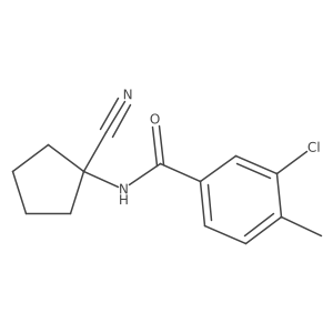 3-chloro-N-(1-cyanocyclopentyl)-4-methylbenzamide Structure