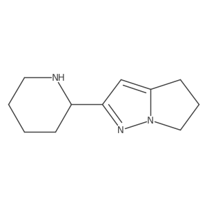 2-(Piperidin-2-yl)-5,6-dihydro-4H-pyrrolo[1,2-b]pyrazole结构式