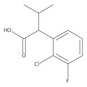 2-(2-Chloro-3-fluorophenyl)-3-methylbutanoic acid Structure