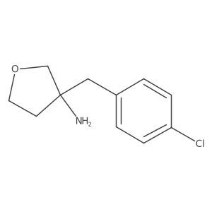 3-[(4-Chlorophenyl)methyl]oxolan-3-amine结构式