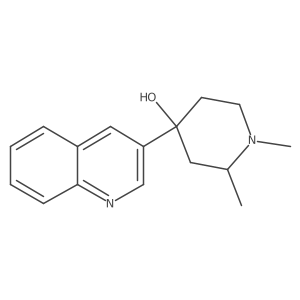4-Piperidinol, 1,2-dimethyl-4-(3-quinolinyl)-结构式
