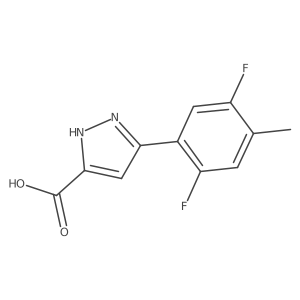 5-(2,5-difluoro-4-methylphenyl)-1H-pyrazole-3-carboxylic acid Structure