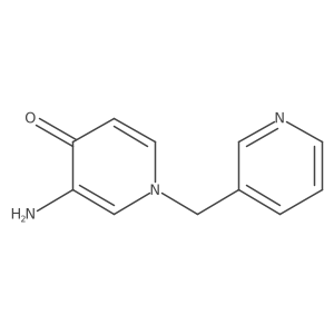 3-Amino-1-[(pyridin-3-yl)methyl]-1,4-dihydropyridin-4-one结构式