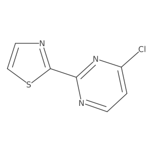 4-Chloro-2-(1,3-thiazol-2-yl)pyrimidine Structure