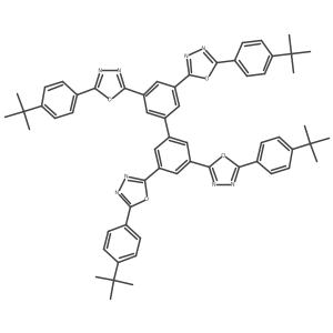 1,3,4-Oxadiazole, 2,2a(2),2a(2)a(2),2a(2)a(2)a(2)-[1,1a(2)-biphenyl]-3,3a(2),5,5a(2)-tetrayltetrakis[5-[4-(1,1-dimethylethyl)phenyl]- Structure