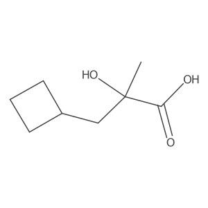 3-Cyclobutyl-2-hydroxy-2-methylpropanoic acid结构式