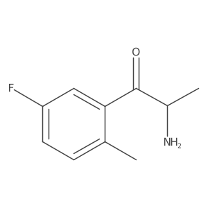 2-Amino-1-(5-fluoro-2-methylphenyl)propan-1-one结构式
