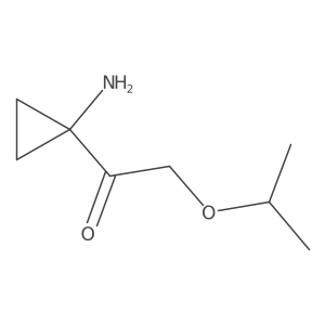 1-(1-Aminocyclopropyl)-2-(propan-2-yloxy)ethan-1-one结构式