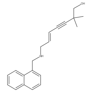 (E)-2,2-dimethyl-7-(1-naphthylmethylamino)hept-5-en-3-yn-1-ol结构式