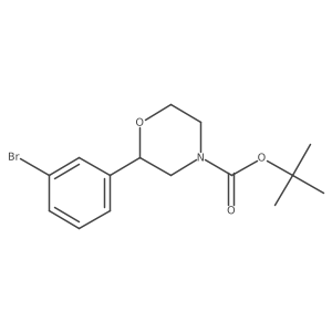 4-Boc-2-(3-bromophenyl)morpholine Structure