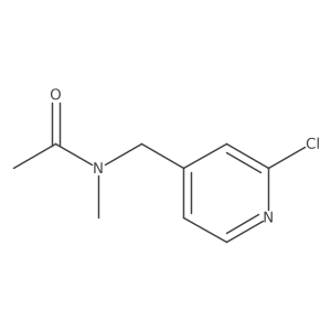N-[(2-chloro-4-pyridinyl)methyl]-N-methylAcetamide Structure