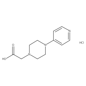 2-[4-(4-Pyridyl)piperazin-1-yl]acetic acid;hydrochloride Structure